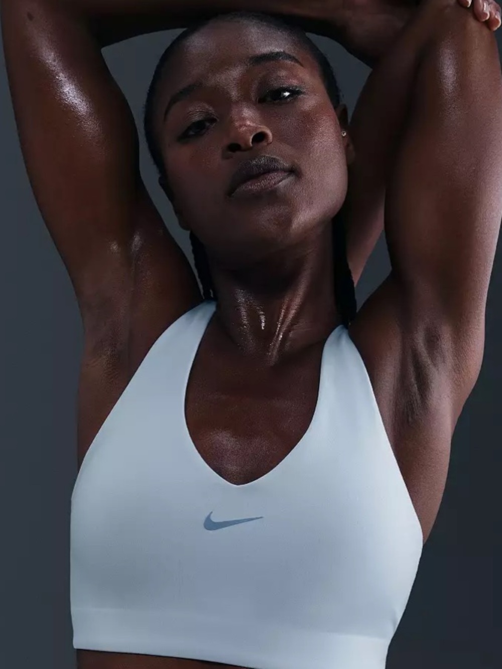 Nike Light Blue Scoop-Neck Sports Bra